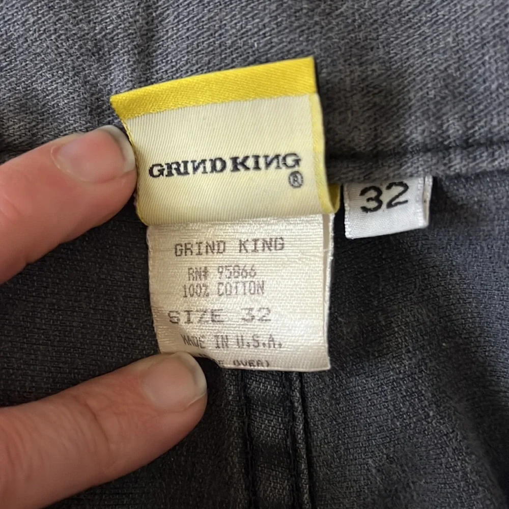 Vintage‎ Men’s Grind King Venice California Gray Denim Jeans, Sz 32